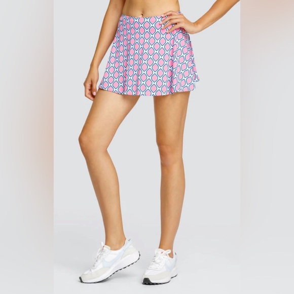 TAIL Activewear Vintage Tennis Skirt 13.5” Pink and Orange Stripe Small - Picture 12 of 14